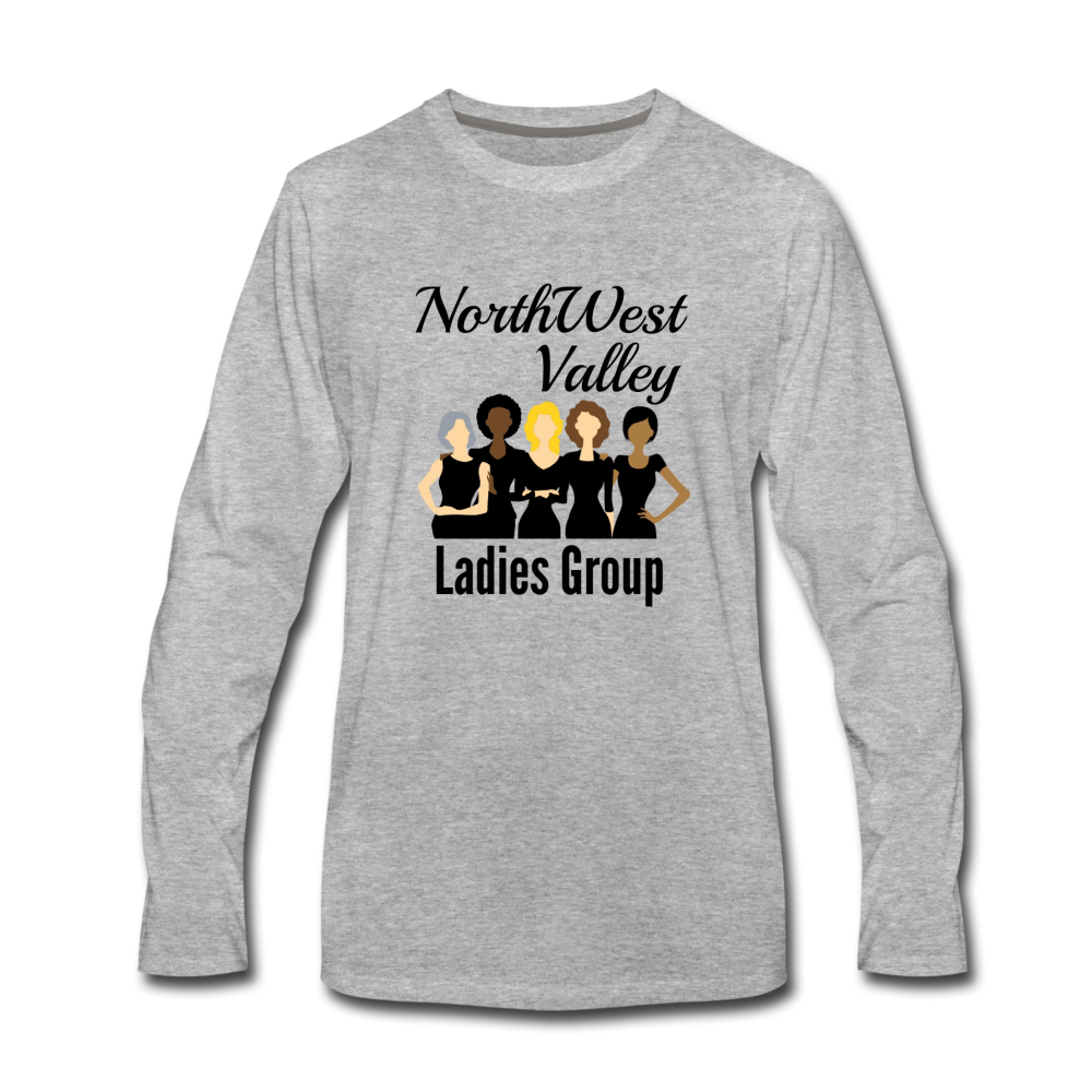 NWV Ladies Group "Diverse Women" Unisex Premium Long Sleeve T-Shirt - heather gray