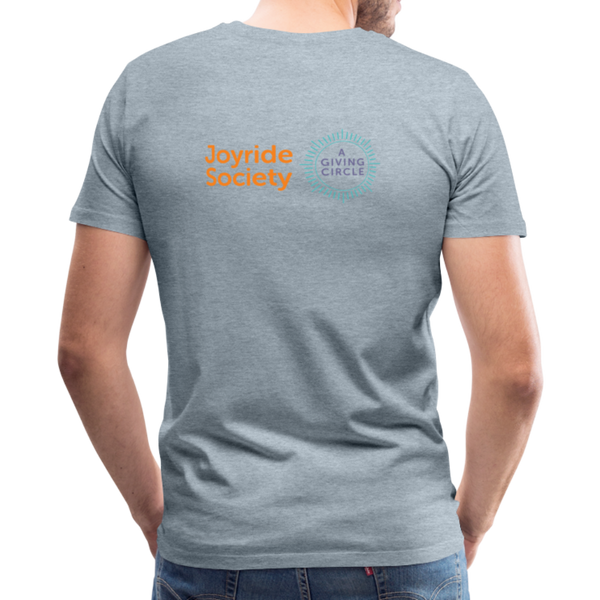 Joyride Society "Give, Vote, Spread Joy" Unisex Premium T-Shirt - heather ice blue