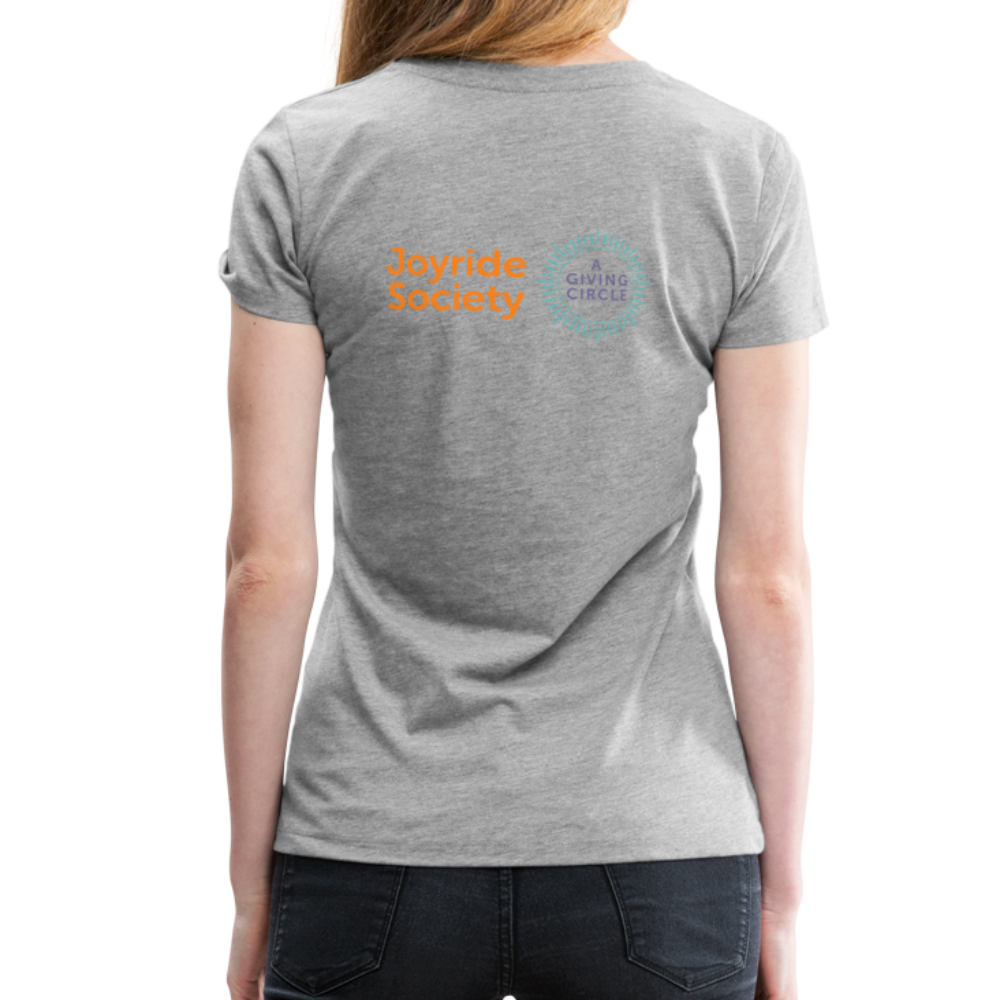 Joyride Society "Logo" Women’s Premium T-Shirt - heather gray