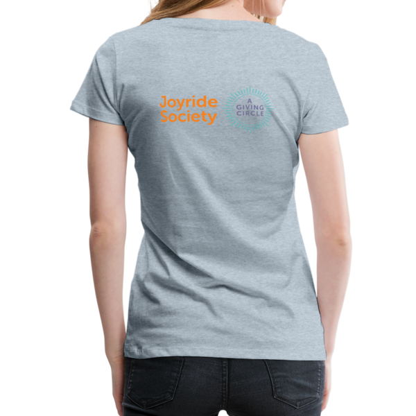 Joyride Society "Logo" Women’s Premium T-Shirt - heather ice blue