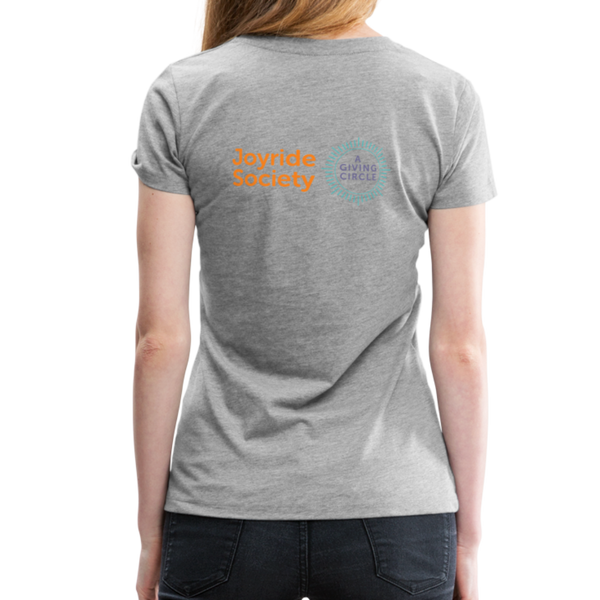 Joyride Society "Give, Vote, Spread Joy" Women’s Premium T-Shirt - heather gray