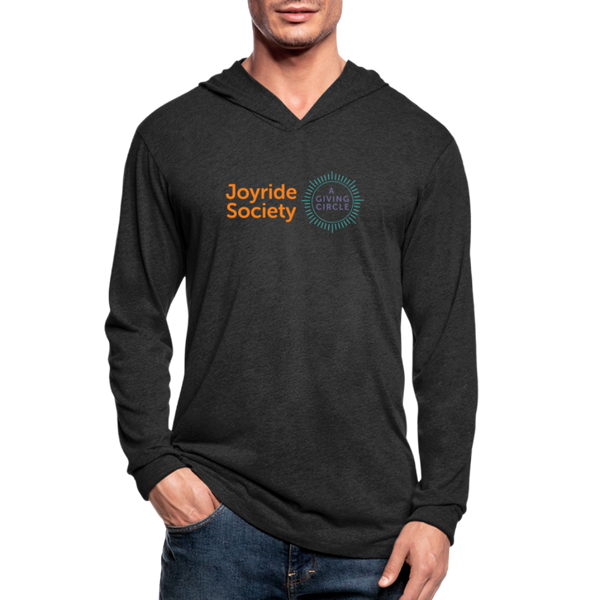 Joyride Society "Logo" Unisex Tri-Blend Hoodie Shirt - heather black