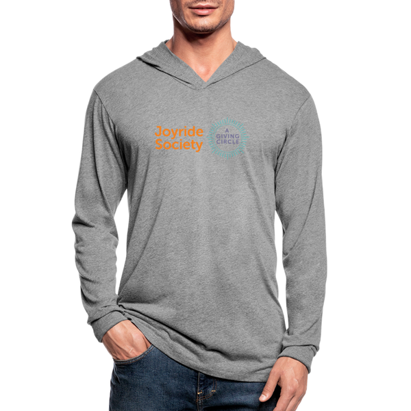 Joyride Society "Logo" Unisex Tri-Blend Hoodie Shirt - heather gray