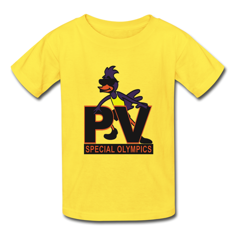 PVSO "Logo" Youth Tagless T-Shirt - yellow