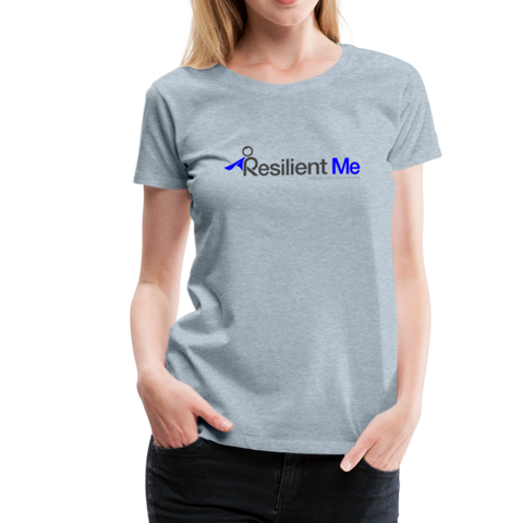 Resilient Me "Logo" Women’s Premium T-Shirt - heather ice blue