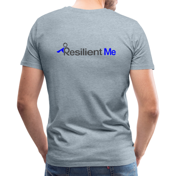 Resilient Me "Super R" Unisex Premium T-Shirt - heather ice blue