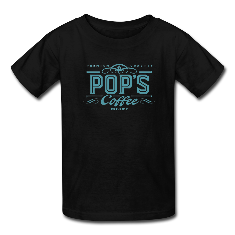 Pop's Coffee "Logo" Kids' T-Shirt - black