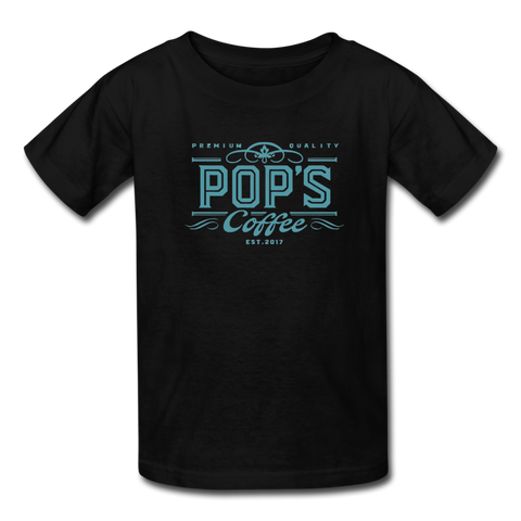 Pop's Coffee "Logo" Kids' T-Shirt - black