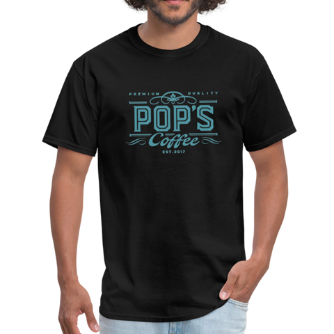 Pop's Coffee "Logo" Unisex Classic T-Shirt - black