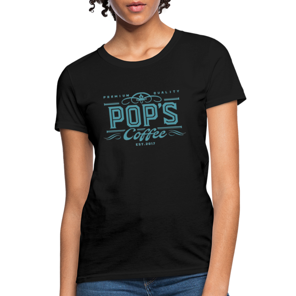 Pop's Coffee "Logo" Women's T-Shirt - black