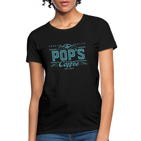 Pop's Coffee "Logo" Women's T-Shirt - black