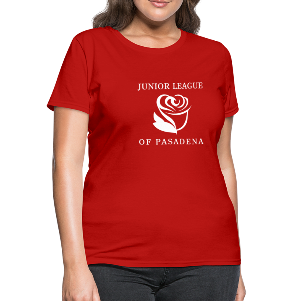 JL Pasadena "Logo" Women's T-Shirt - red