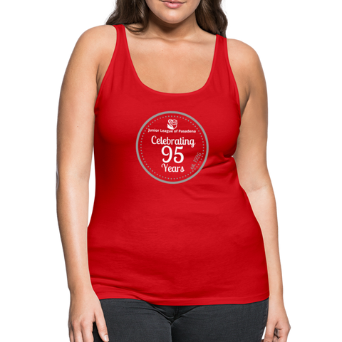 JL Pasadena "95th Anniversary" Women’s Premium Tank Top - red
