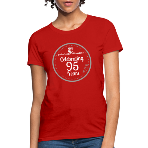 JL Pasadena "95th Anniversary" Women's T-Shirt - red