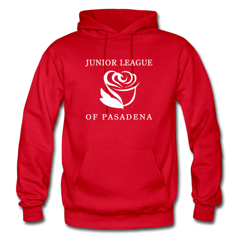 JL Pasadena "Logo" Unisex Heavy Blend Adult Hoodie - red