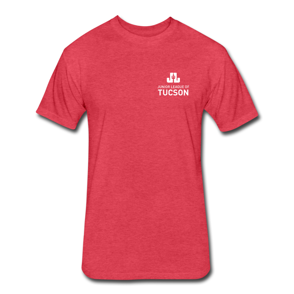 JLT "Logo" Unisex Fitted Cotton/Poly T-Shirt - heather red