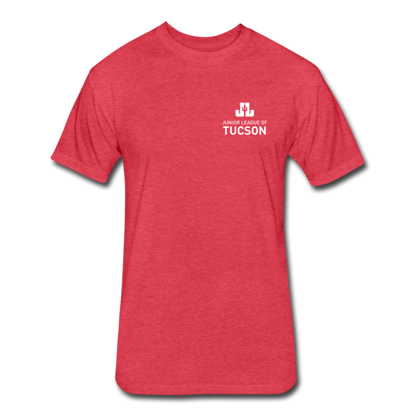 JLT "Logo" Unisex Fitted Cotton/Poly T-Shirt - heather red