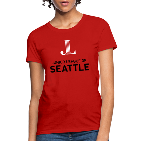 JL Seattle "Logo" Women's T-Shirt - red