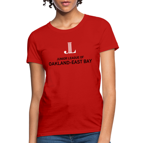 JL Oakland-East Bay "Logo" Women's T-Shirt - red