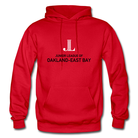 JL Oakland-East Bay "Logo" Heavy Blend Adult Hoodie - red