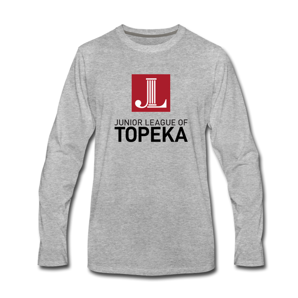 JL Topeka "Disrupt Convention" Unisex Premium Long Sleeve T-Shirt - heather gray