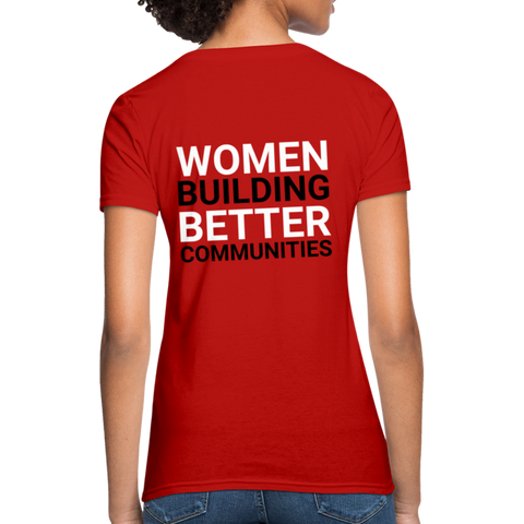 JL Bell County "Better Communities" Women's T-Shirt - red