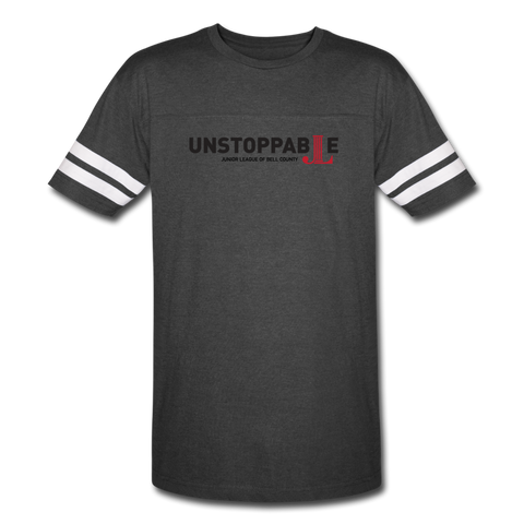 JL Bell County "Unstoppable" Vintage Sport T-Shirt - vintage smoke/white