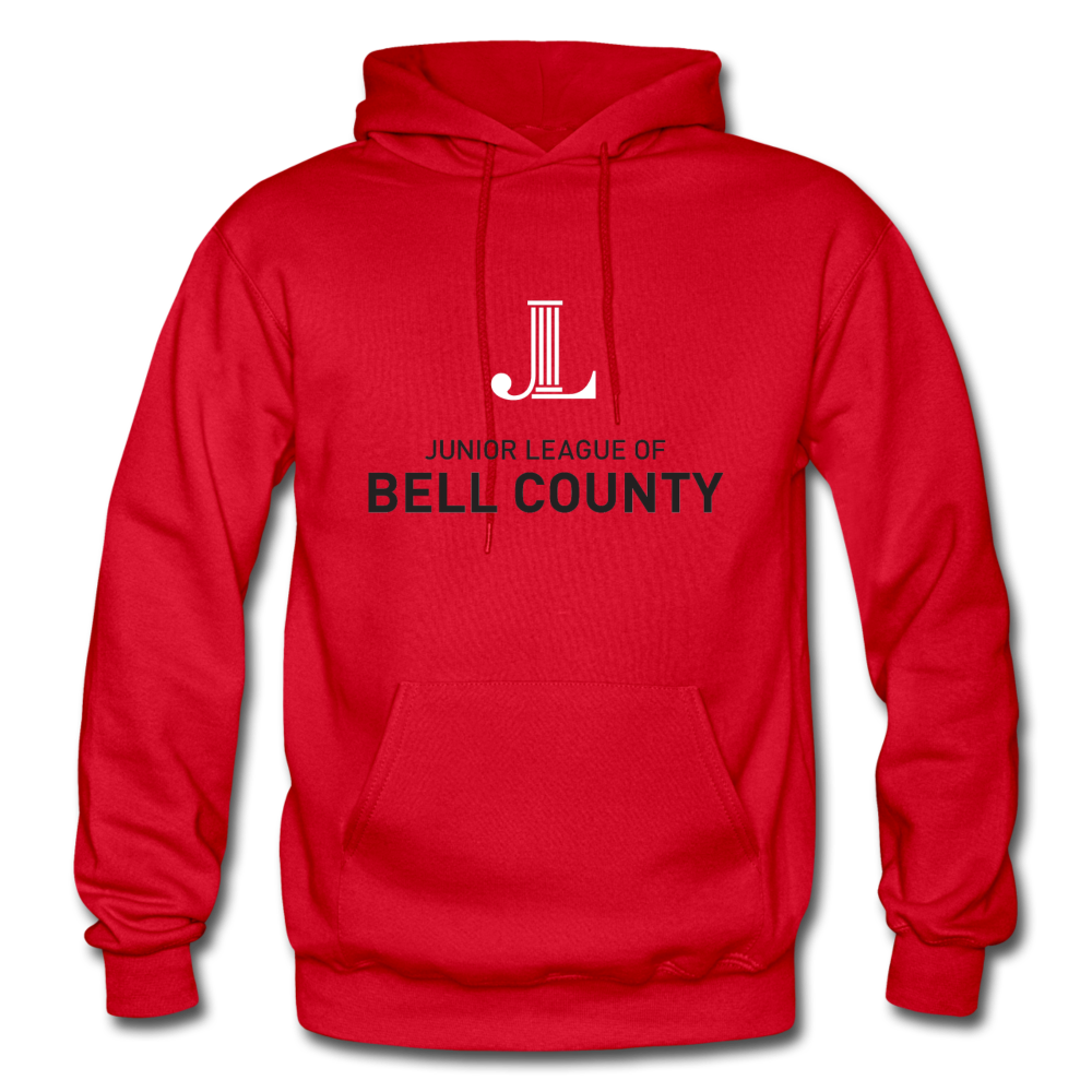 JL Bell County "Logo" Unisex Heavy Blend Adult Hoodie - red