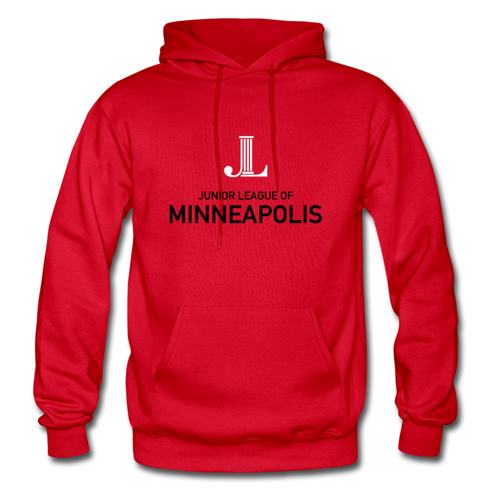 JL Minneapolis "Logo" Unisex Heavy Blend Adult Hoodie - red