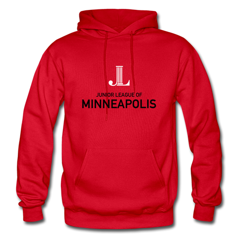JL Minneapolis "Logo" Unisex Heavy Blend Adult Hoodie - red