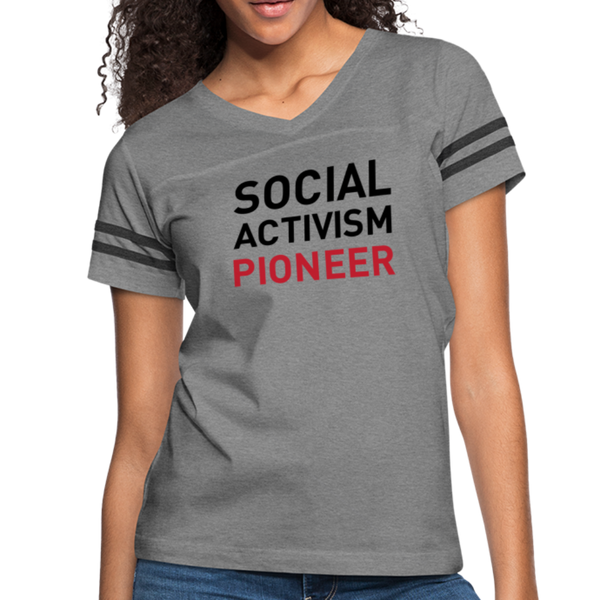 JL Minneapolis "Social Activism" Women’s Vintage Sport T-Shirt - heather gray/charcoal