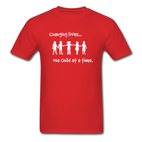 Wise Owl "Changing Lives" Unisex Classic T-Shirt - red