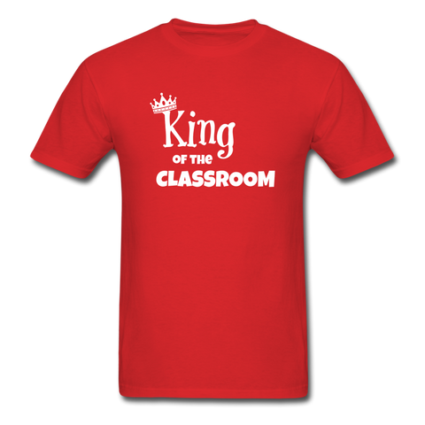 Wise Owl "King of the Classroom" Unisex Classic T-Shirt - red