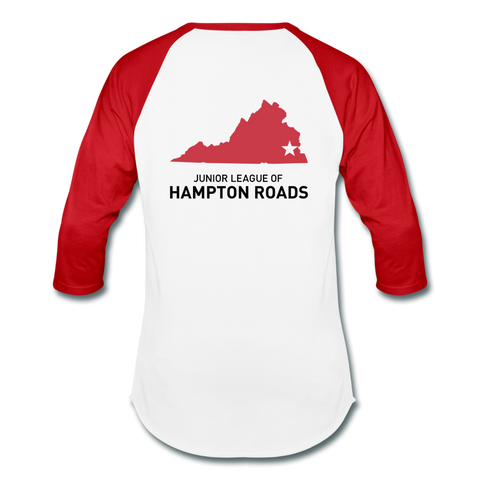 JL Hampton Roads "Volunteer State" Baseball T-Shirt - white/red