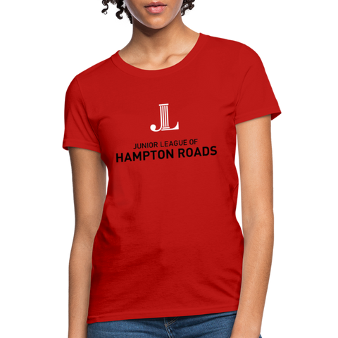 JL Hampton Roads "Logo" Women's T-Shirt - red
