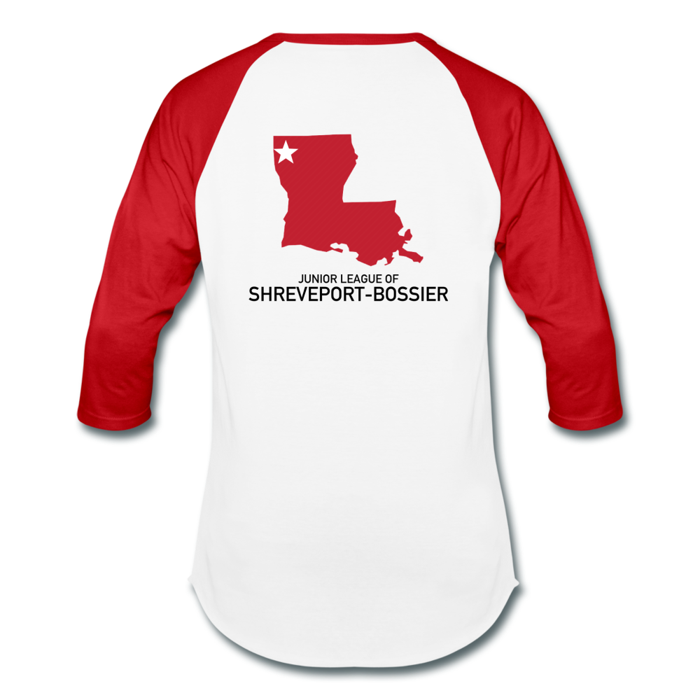 JL Shreveport-Bossier "Volunteer State" Baseball T-Shirt - white/red