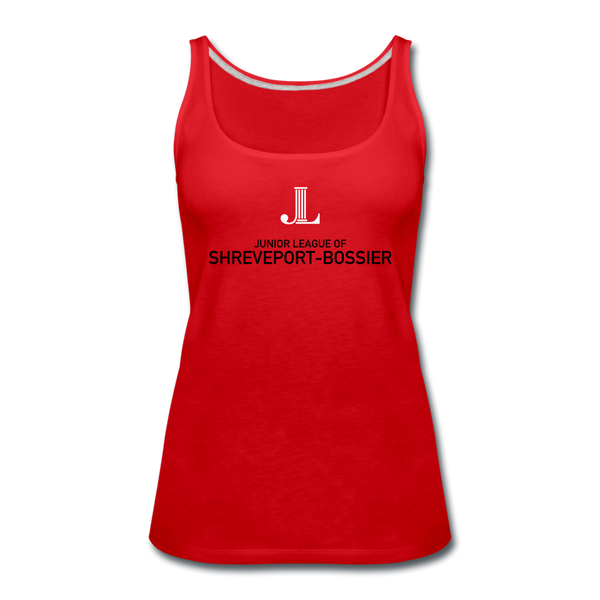 JL Shreveport-Bossier "Logo" Women’s Premium Tank Top - red