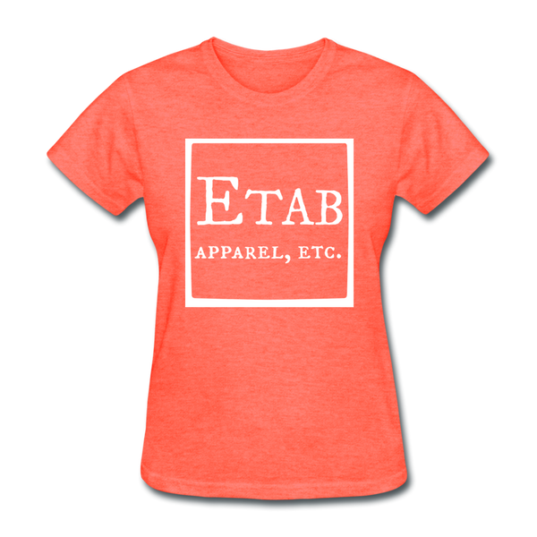 "Etab Logo" Women's T-Shirt - heather coral