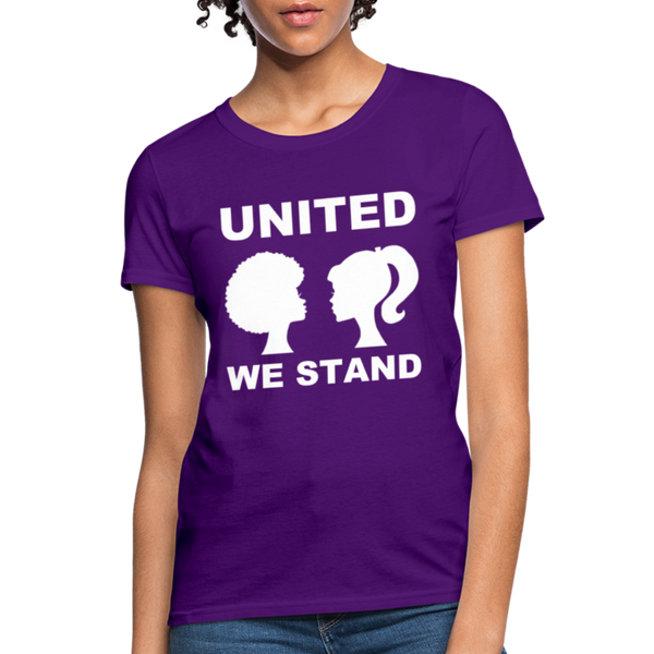 "United We Stand" Women's T-Shirt - purple