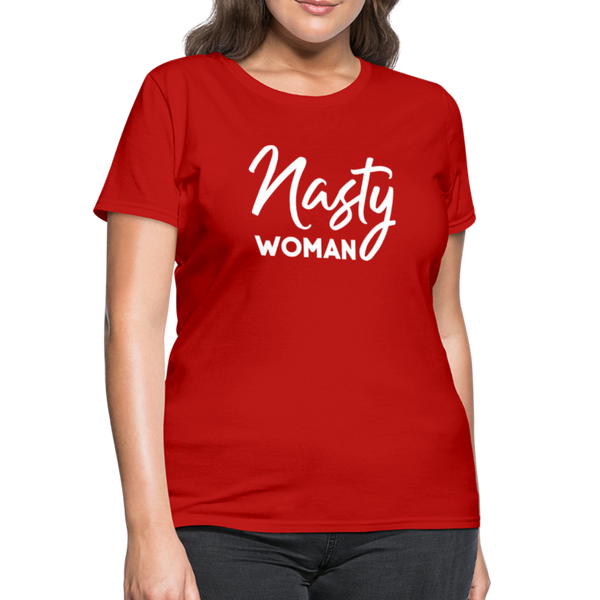 "Nasty Woman" Women's T-Shirt - red