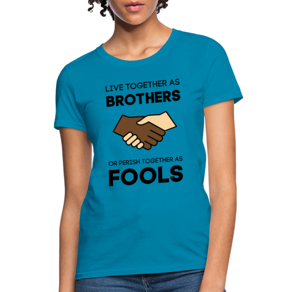 "Brothers" Women's T-Shirt - turquoise