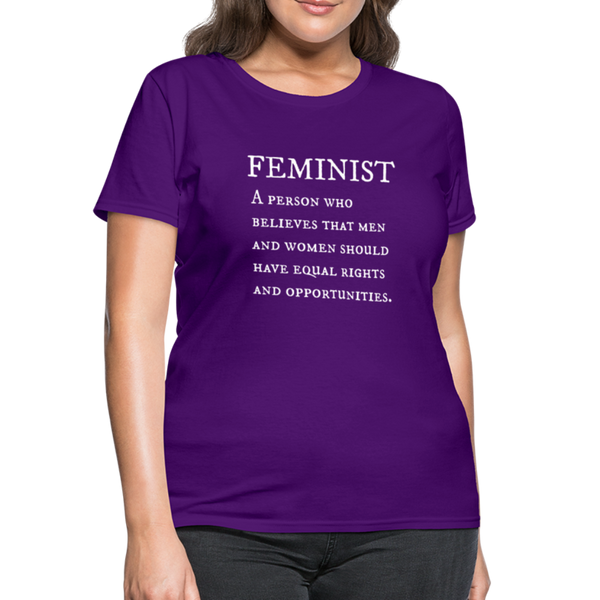 "Feminist" Women's T-Shirt - purple