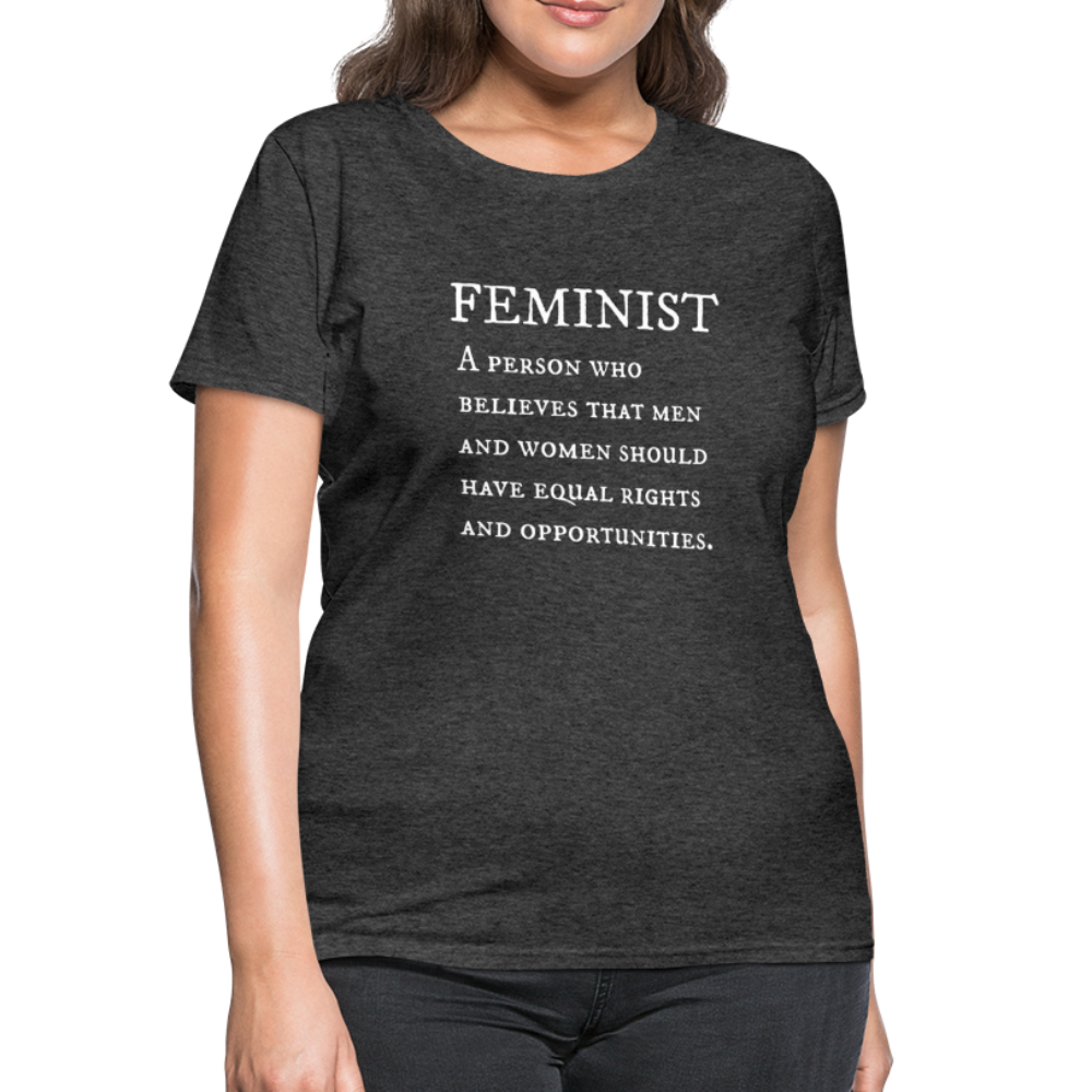 "Feminist" Women's T-Shirt - heather black
