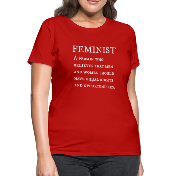 "Feminist" Women's T-Shirt - red