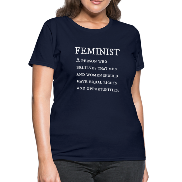 "Feminist" Women's T-Shirt - navy