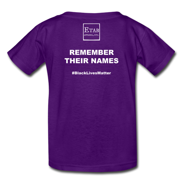 "Remember Their Names" Kids' T-Shirt - purple