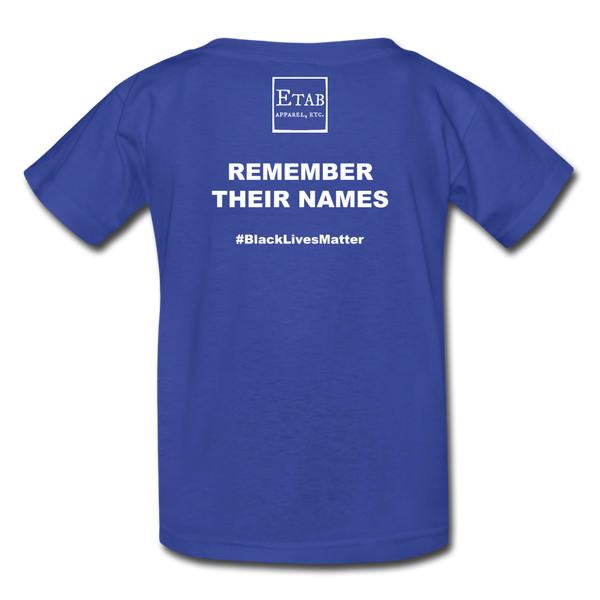 "Remember Their Names" Kids' T-Shirt - royal blue