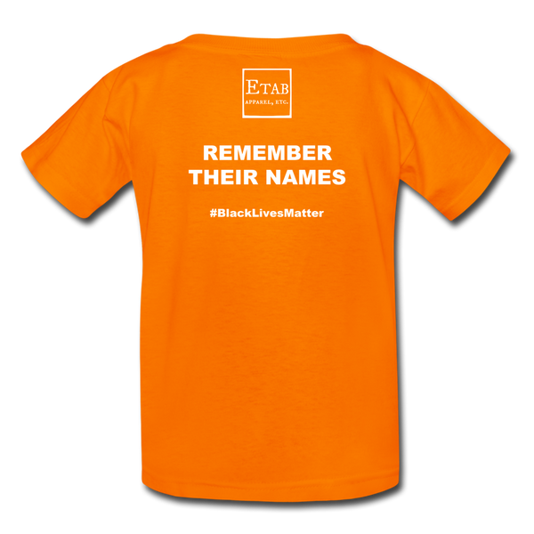 "Remember Their Names" Kids' T-Shirt - orange