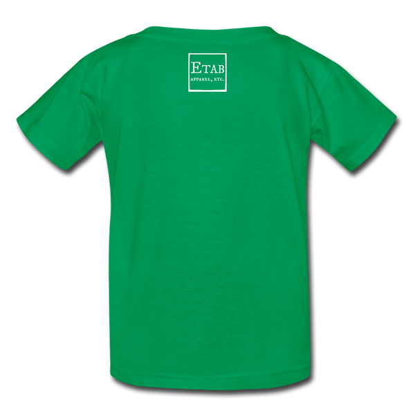 "I Am A Girl" Kids' T-Shirt - kelly green