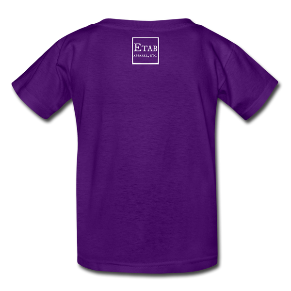 "Be The Change" Kids' T-Shirt - purple